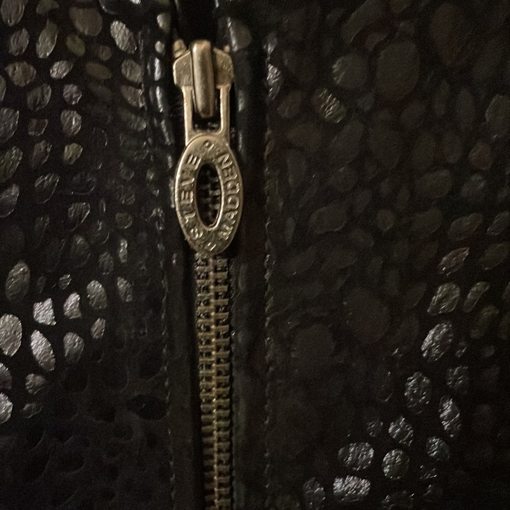 Steve Madden leopard printed genuine leather jacket - Picture 3 of 7